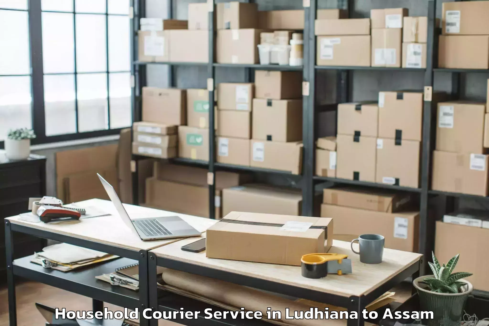 Ludhiana to Duliajan Household Courier